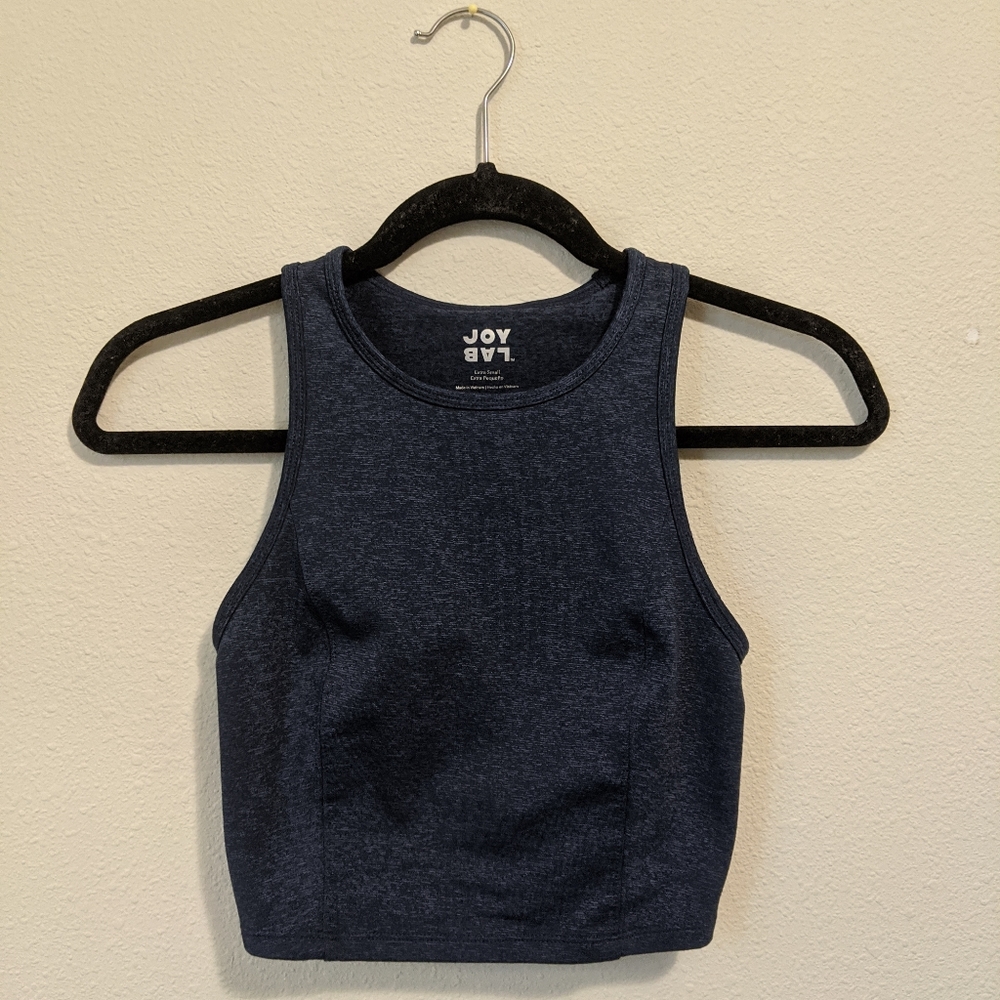 SOLD! Joy Lab Navy Cropped Workout Top